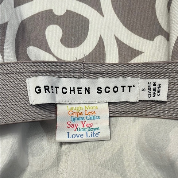 Gretchen Scott Gripeless Pull On Patterned pants, size small - Picture 11 of 12